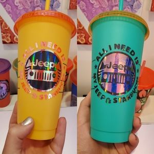 Starbucks LIMITED Edition Color Changing Cups Jeep